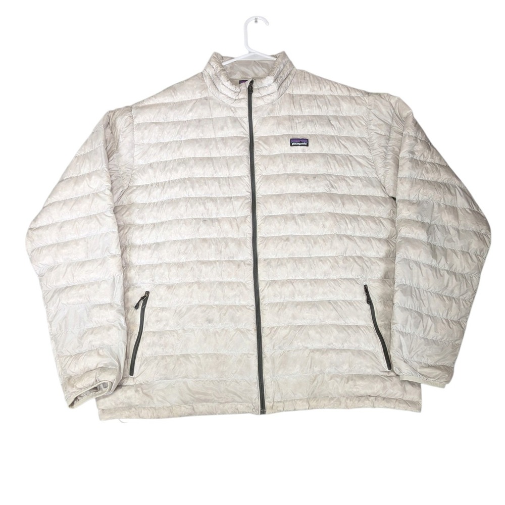 Patagonia Ultralight Down Jacket Mens XXL Fog Gray Full Zip Puffer 84757 F13